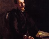托马斯 伊肯斯 : Portrait of Charles Linford, the Artist